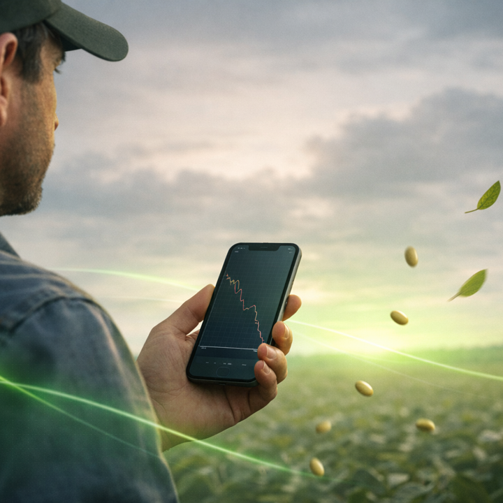 Incerteza e queda no agro hoje, 17/04